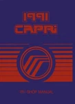 1991 Mercury Capri Factory Shop Service Manual. Fixed Price $105.00.