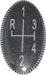 1970-74 Mopar B/e-body Pattern Insert For Hurst Pistol Grip Shifter. Fixed Price $14.99.