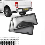 2 Unbreakable License Plate Covers & Frames - Front+rear Protectors Us. Fixed Price $6.91.