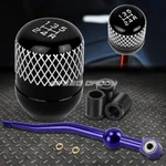 Blue Aluminum Dual Bend Short Shifter+black 5-SPEED Netted Knob For Ek/ej/eg/dc. Fixed Price $22.87.