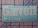 Garrett Turbochargers Logo Decal Sticker 6" 7.5" & 10.5" Jdm Diesel Boost. Fixed Price $8.99.