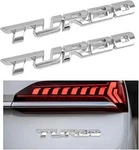 3D Metal Turbo Badge Emblem Decal, 2PCS Zinc Alloy Sticker Color: Silver,. Fixed Price $11.99.
