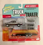 Johnny Lightning Truck And Trailer 1996 Dodge Ram With Car 1/64 Scale. Fixed Price $149.99.