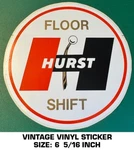 Hurst Floor Shift - Vintage 90'S Vinyl Decal Sticker Drag Racing Nhra. Fixed Price $10.11.