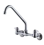 Mainline 1212LD-CP Centurion 2-HANDLE Kitchen Faucet Wall Mount Polished Chrome. Fixed Price $180.09.
