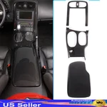 Carbon Fiber Abs Center Console Panel Cover Trim Set For 2005-13 Corvette C6 Us. Fixed Price $189.98.