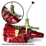 Gm 4L60 Dual Action Shifter Kit 12" Arm W/ Bend And Black Knob American. Fixed Price $568.65.