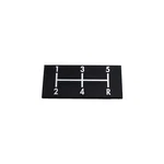 Silver Sport Transmissions 5 Speed Console Shift Pattern Plate For 1968 1972. Fixed Price $29.95.