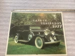 Vintage 1977 Cars Of Yesterday Classic 12 Month Unused Calendar Very Clean. Fixed Price $24.99.
