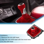 6 Speed Car Manual Gear Shift Knob Boot For Volkswagen Golf MK7 2013-2018 Red. Fixed Price $19.41.