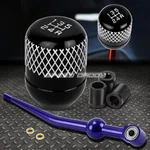 Blue Aluminum Single Bend Short Shifter+black 5-SPEED Netted Knob For Ek/ej/eg. Fixed Price $22.98.