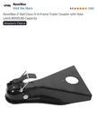 Novelbee 2" Ball Class Iv A-frame Trailer Coupler. Fixed Price $40.00.