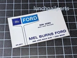 Mel Burns Ford Bronco Mustang Boss 302 429 Mach 1 Torino Shelby Country Squire. Fixed Price $28.80.