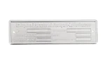 Porsche 356 B T5 T6 Chassis Id Plate Genuine 00070110100. Fixed Price $43.73.
