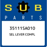 Subaru Sel Lever Compl 35111SA010, New Genuine Oem Part. Fixed Price $82.00.