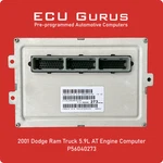 2001 Dodge 5.9L (gas) Engine Computer P56040273 "vin Programmed" Ecm Pcm Ecu. Fixed Price $289.95.