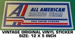 All American Racing Team Pro Super Stocks Vintage Original Decal Sticker - Nhra. Fixed Price $13.11.