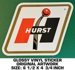 Hurst Shifter Glossy Vinyl Decal Sticker - Vintage Racing Drag Scca. Fixed Price $9.54.