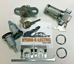 1974-1977 Camaro Black Finish Door & Trunk Lock Set + Chrome Ignition- Gm Keys. Fixed Price $66.95.