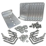 (8) 8" Galvanized L-type Bunk Bracket Kit For Boat Trailer Fits 3X3, Heavy Duty. Fixed Price $94.99.