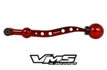 Vms Racing Red Dual Bend Short Shifter + Round Billet Knob For Honda. Fixed Price $59.95.