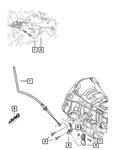 Genuine Mopar Gearshift Control Cable 68092061AD. Fixed Price $157.30.