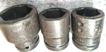 (lot Of 3) Snap-on 2-1/8 Spline Impact Sockets Point IMS687,IMS647,IMS627. Fixed Price $100.00.