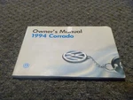 1994 Volkswagen Vw Corrado Coupe Owner Operator Manual Slc. Fixed Price $129.54.