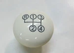 New Manual Transmission Ivory Shift Knob Fits Mercedes W121. Fixed Price $72.74.