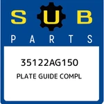 Subaru Plate Guide Compl 35122AG150, New Genuine Oem Part. Fixed Price $166.31.