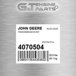 4070504 Transmission Kit Fits John Deere (surplus Open Box). Fixed Price $2356.59.