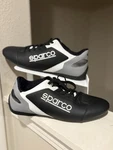 Sparco SL-17 Shoes Boots Black/white Racing Kart Driving Men Size 11.5. Fixed Price $42.50.