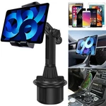 Car Cup Holder Mount Stand Universal For Iphone 16 Ipad Tablet 4.7"-12.9". Fixed Price $12.70.