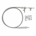 Lokar KD-2700HT60 60" Stainless Housing Kickdown Cable; For Gm 700-R4. Fixed Price $999.00.