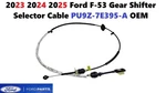 2023 2024 2025 Ford F53 Gear Shifter Selector Cable PU9Z-7E395-A. Fixed Price $85.00.