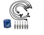 Ignition Spark Wires + Plugs & Oil Filter For Mazda Mpv Van 3.0L 1996-1998. Fixed Price $52.00.