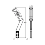 Hurst 5381001 Nitro Stick Manual Shifter Handle W/switch Tall Black. Fixed Price $467.69.