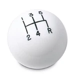 5 Speed Engraved Shift Knob White: 7/16"-20 For Hurst Black Sticks. Fixed Price $47.25.