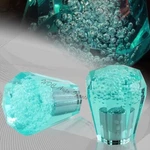 60MM Manual Mt Teal Octagon Diamond Crystal Bubble Shifter Knob Universal. Fixed Price $17.99.