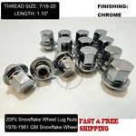 Snowflake 7/16-20 Lug Nuts For 1976-1981 Gm Corvette Camaro Firebird Trans. Fixed Price $32.99.