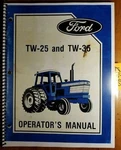 Ford TW-25 TW-35 Tractor 1985-86 Owner's Operator's Manual Se 4431 2855 2/85. Fixed Price $19.99.