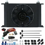 25 Row Trans-mission Oil Cooler Fan 6AN Hose Adapter 180F Thermostat Switch Kit. Fixed Price $129.95.