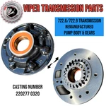 722.6 722.9 Transmission Pump Body & Gears NAG1 Mercedes Chrysler Sonnax Bushing. Fixed Price $125.00.