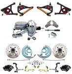 1964-1972 Deluxe Disc Brake Kit 9" Chrome Booster Wilwood Front Black Calipers. Fixed Price $1460.06.