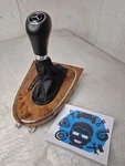07-09 Mercedes W211 E350 Gear Shift Knob Selector Leather Boot Wood Bezel. Fixed Price $79.99.
