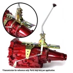 Gm 4L60 Dual Action Shifter Kit 16" Arm W/ Bend And Black Knob American. Fixed Price $571.95.