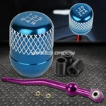 Purple Aluminum Dual Bend Short Shifter+cyan 5-SPEED Netted Knob For Ek/ej/eg/dc. Fixed Price $22.87.