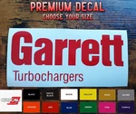 Garrett Turbochargers Logo Decal Sticker 6" 7.5" & 10.5" Jdm Diesel Boost. Fixed Price $6.95.