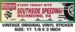 Southside Speedway - Vintage Original Vinyl Decal Sticker Richmond Nascar. Fixed Price $10.27.