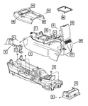 Genuine Mopar Console Wiring Front 4868977AA. Fixed Price $5.42.